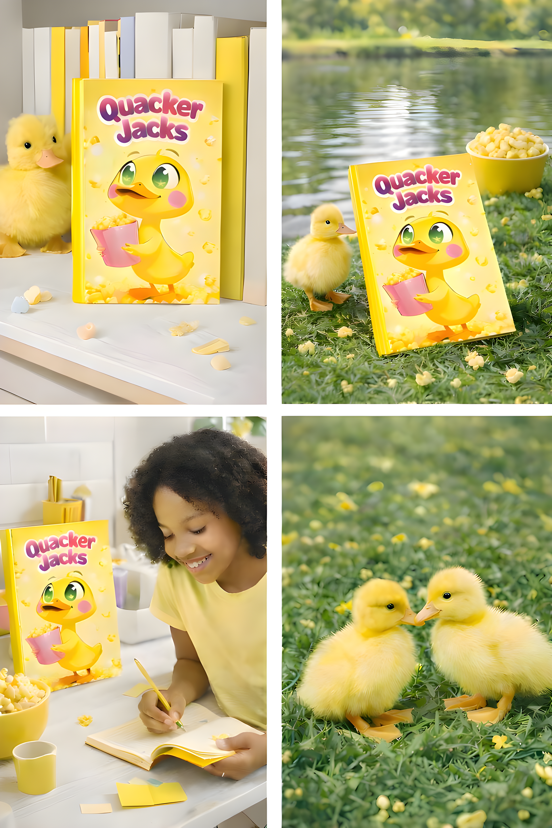 Quacker Jacks -Yes Please! - Kawaii Duck Lined Journal, Cute Stationery Gift